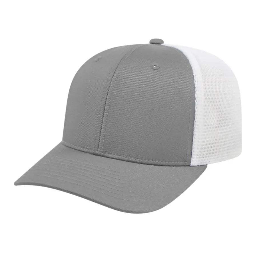 Cap America I8502 Flexfit 110 Trucker Mesh Back - Silver White