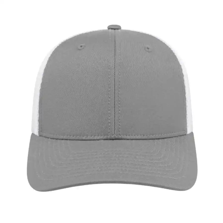 Cap America I8502 Flexfit 110 Trucker Mesh Back - Silver White - Light Gray / one Size Fits Most