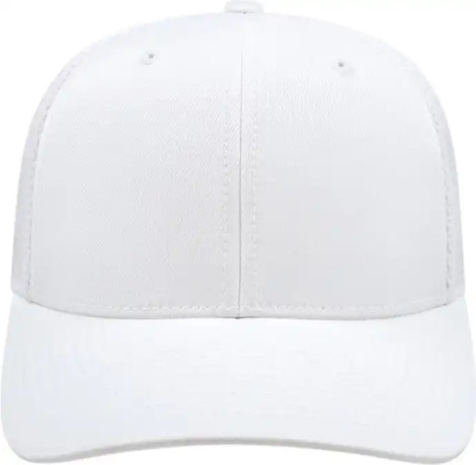 Cap America I8502 Flexfit 110 Trucker Mesh Back White / one Size Fits Most