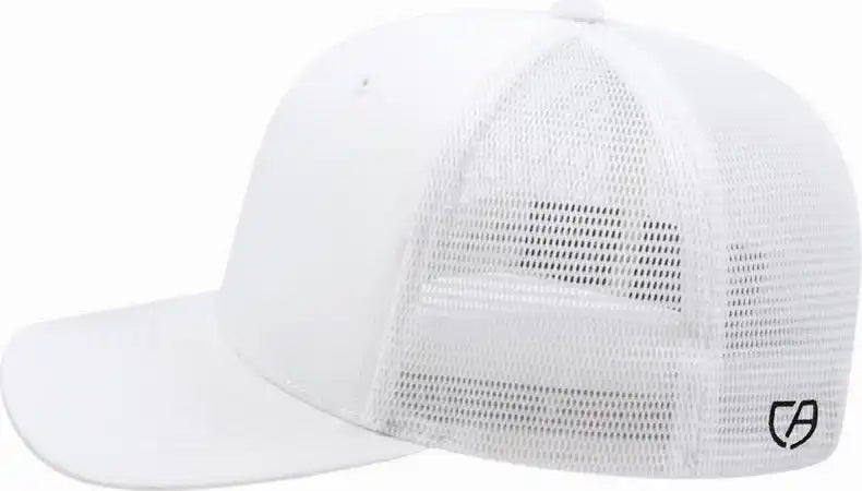 Cap America I8502 Flexfit 110 Trucker Mesh Back White / one Size Fits Most