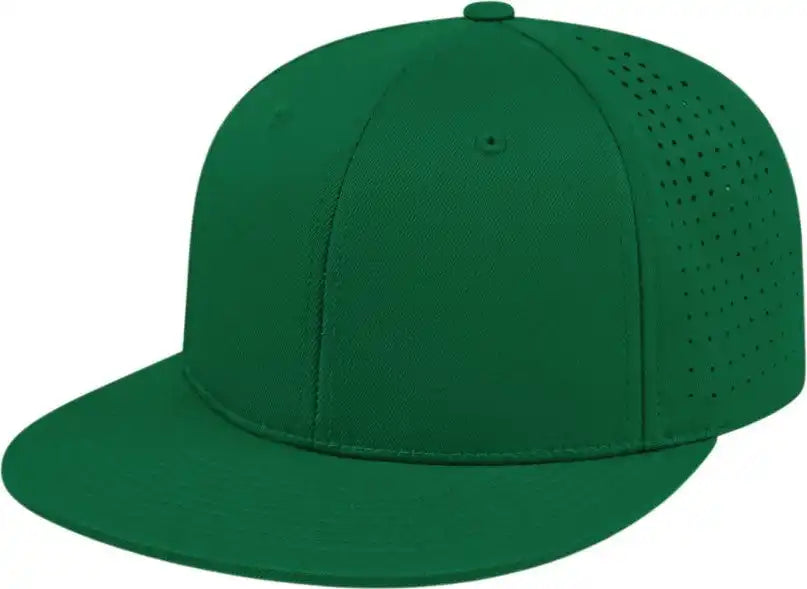 Cap America I8503 Flexfit Perforated Performance - Dark Green - Forest / Xs