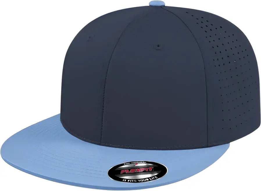Cap America I8503 Flexfit Perforated Performance - Navy Columbia Blue