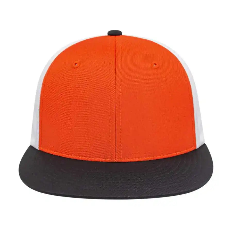 Cap America I8503 Flexfit Perforated Performance Orange Black White