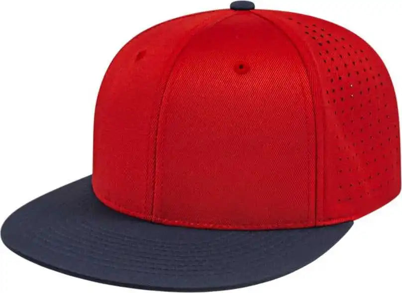 Cap America I8503 Flexfit Perforated Performance - Red Navy - Xs
