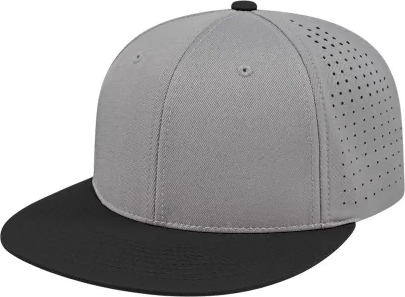 Cap America I8503 Flexfit Perforated Performance - Silver Black