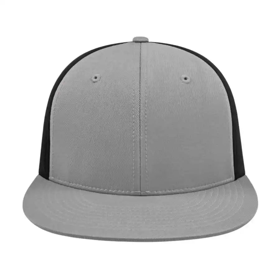 Cap America I8503 Flexfit Perforated Performance - Silver Black - Light Gray / Xs