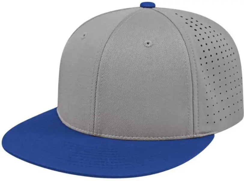 Cap America I8503 Flexfit Perforated Performance - Silver Royal