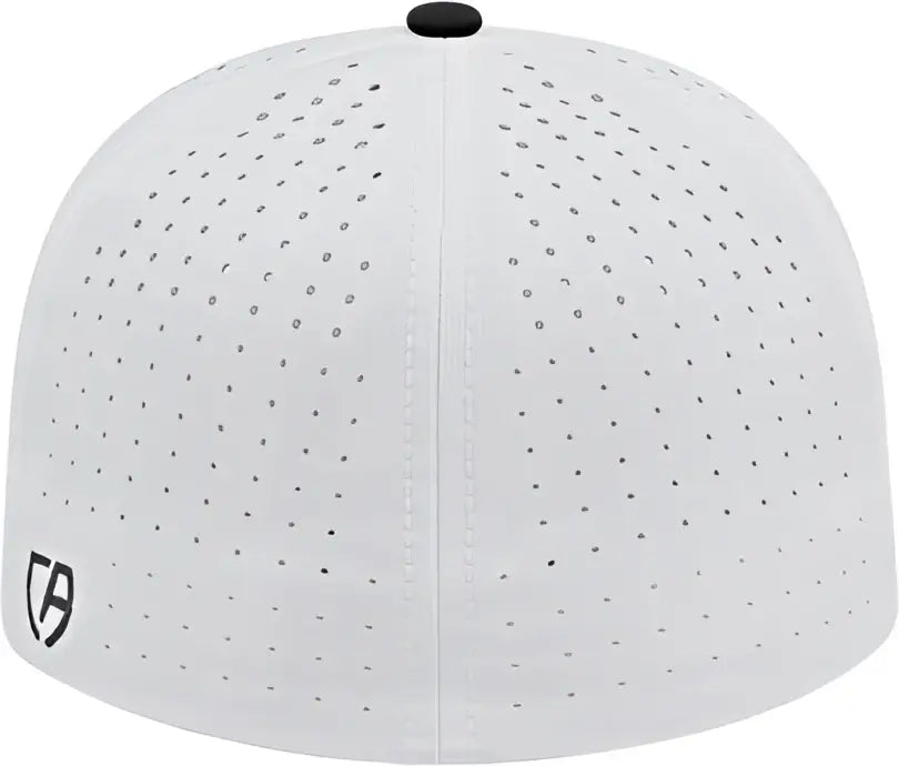 Cap America I8503 Flexfit Perforated Performance - White Black
