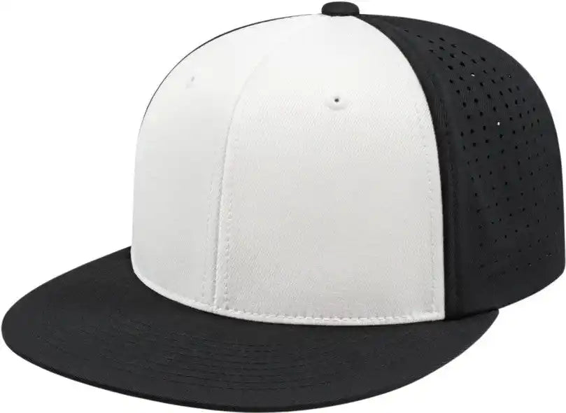 Cap America I8503 Flexfit Perforated Performance - White Black - Xs