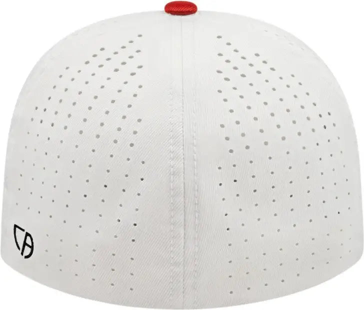 Cap America I8503 Flexfit Perforated Performance - White Red Royal