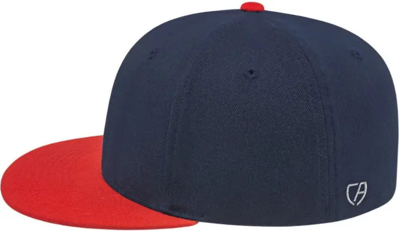 Cap America I8504 Flexfit Wool Blend Performance - Navy Red