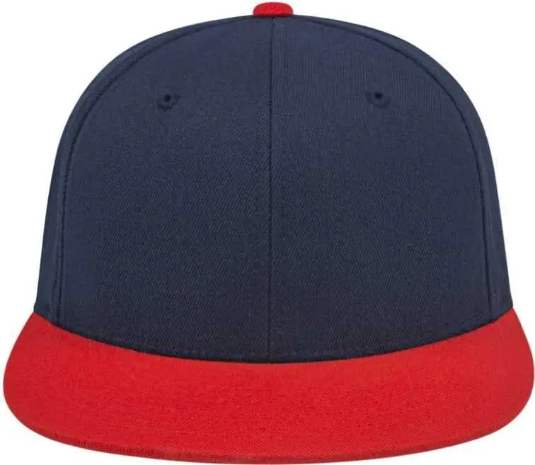 Cap America I8504 Flexfit Wool Blend Performance - Navy Red