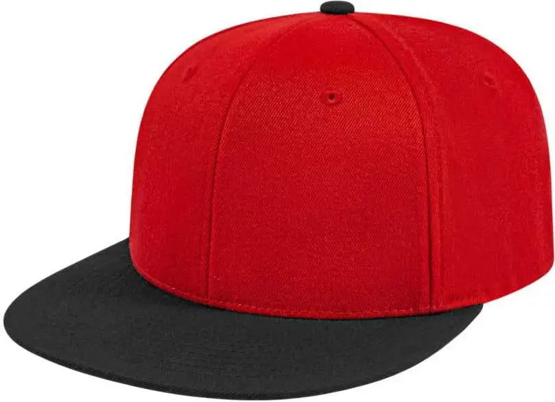 Cap America I8504 Flexfit Wool Blend Performance - Red Black