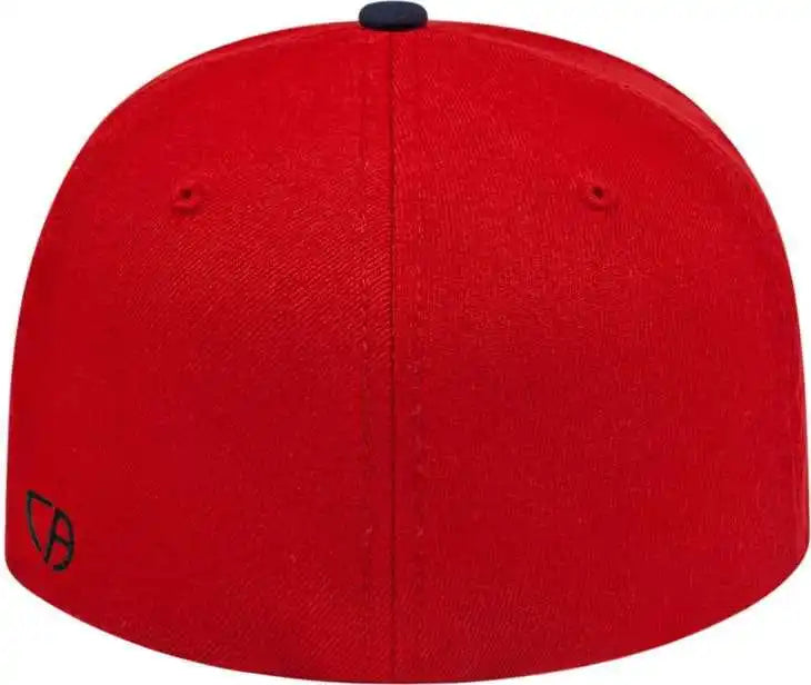 Cap America I8504 Flexfit Wool Blend Performance - Red Navy
