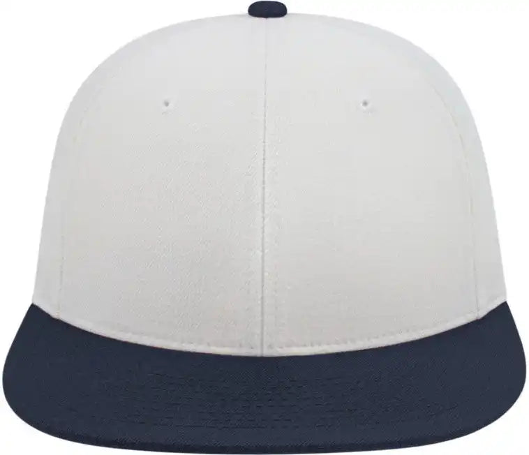 Cap America I8504 Flexfit Wool Blend Performance White Navy
