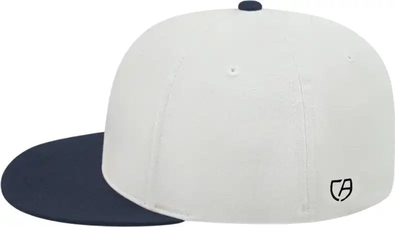 Cap America I8504 Flexfit Wool Blend Performance White Navy
