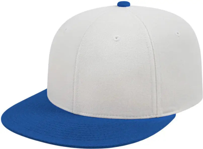 Cap America I8504 Flexfit Wool Blend Performance - White Royal