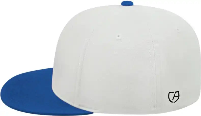 Cap America I8504 Flexfit Wool Blend Performance White Royal