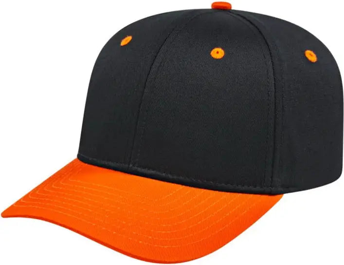 Cap America I8505 Original Poly/cotton Snap Back - Black Orange