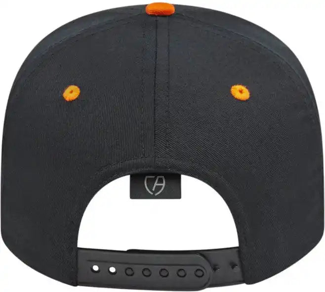 Cap America I8505 Original Poly/cotton Snap Back Black Orange