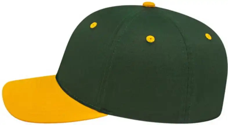 Cap America I8505 Original Poly/cotton Snap Back Dark Green Athletic Gold