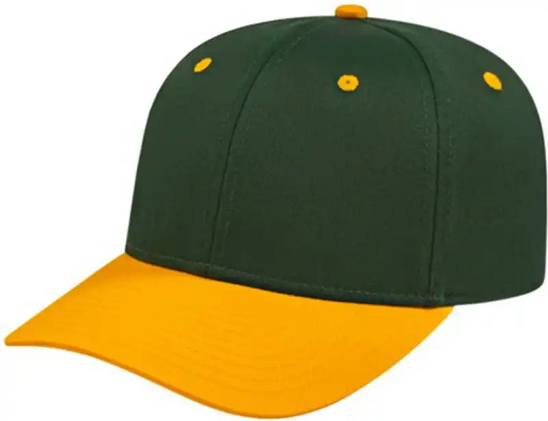 Cap America I8505 Original Poly/cotton Snap Back Dark Green Athletic Gold Forest / Youth