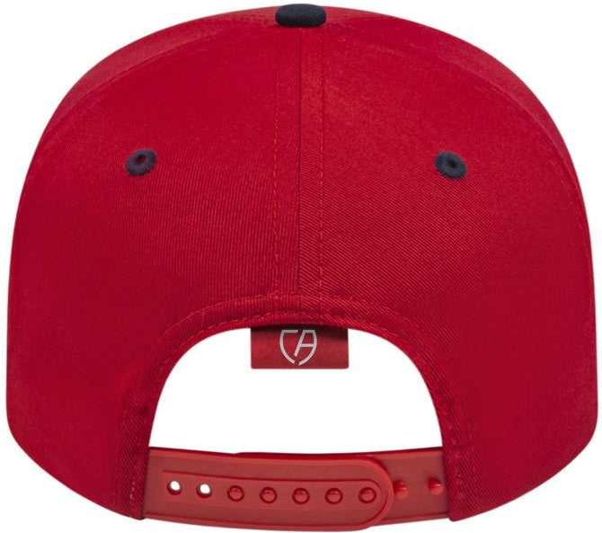 Cap America I8505 Original Poly/cotton Snap Back - Red Navy - Youth
