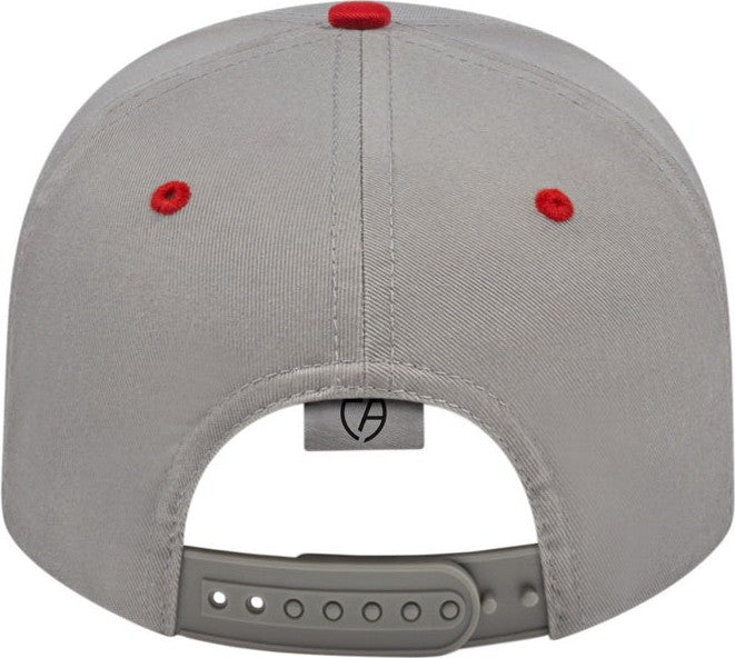 Cap America I8505 Original Poly/cotton Snap Back - Silver Red - Light Gray / Youth