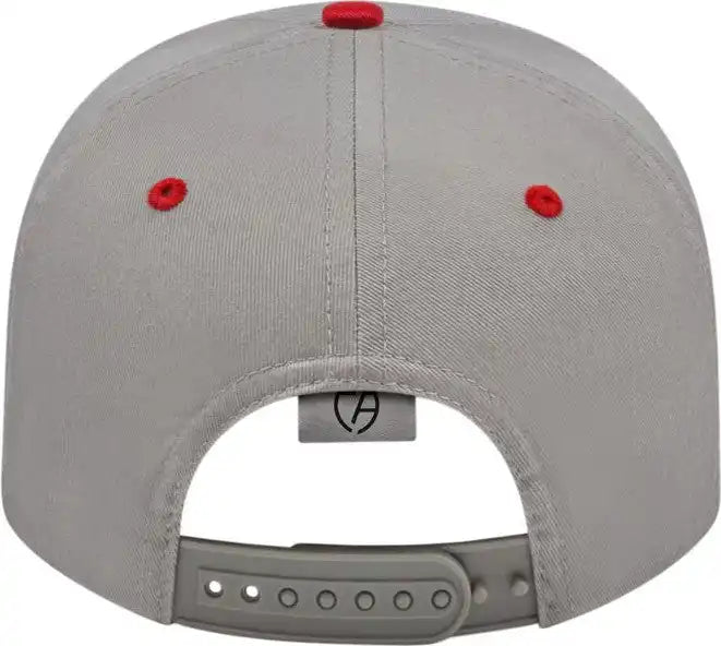 Cap America I8505 Original Poly/cotton Snap Back - Silver Red - Light Gray / Youth