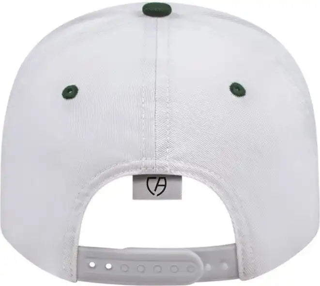 Cap America I8505 Original Poly/cotton Snap Back White Dark Green