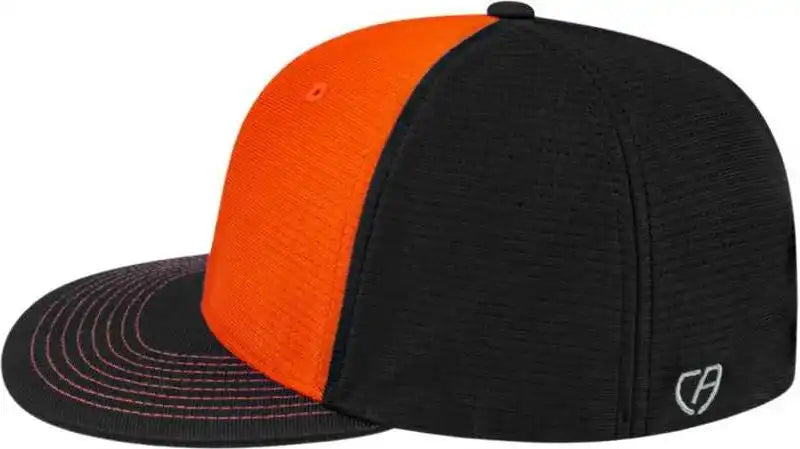 Cap America I8508 Flexfit Aerated Performance Orange Black