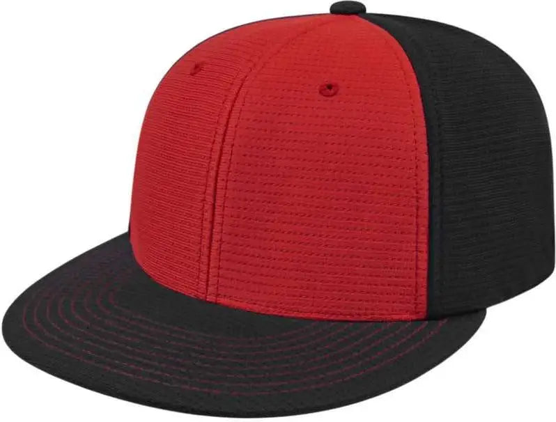 Cap America I8508 Flexfit Aerated Performance - Red Black
