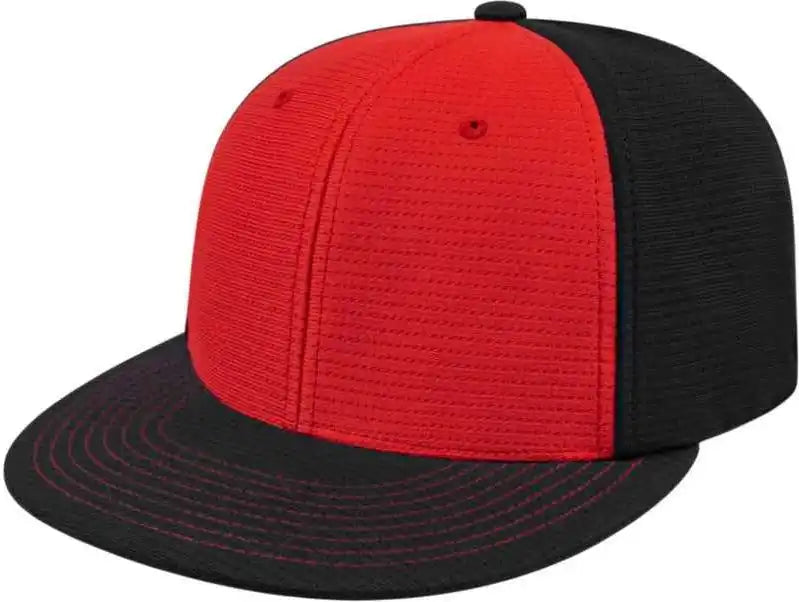 Cap America I8508 Flexfit Aerated Performance Red Black
