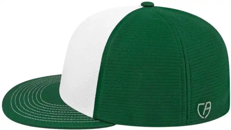 Cap America I8508 Flexfit Aerated Performance White Dark Green