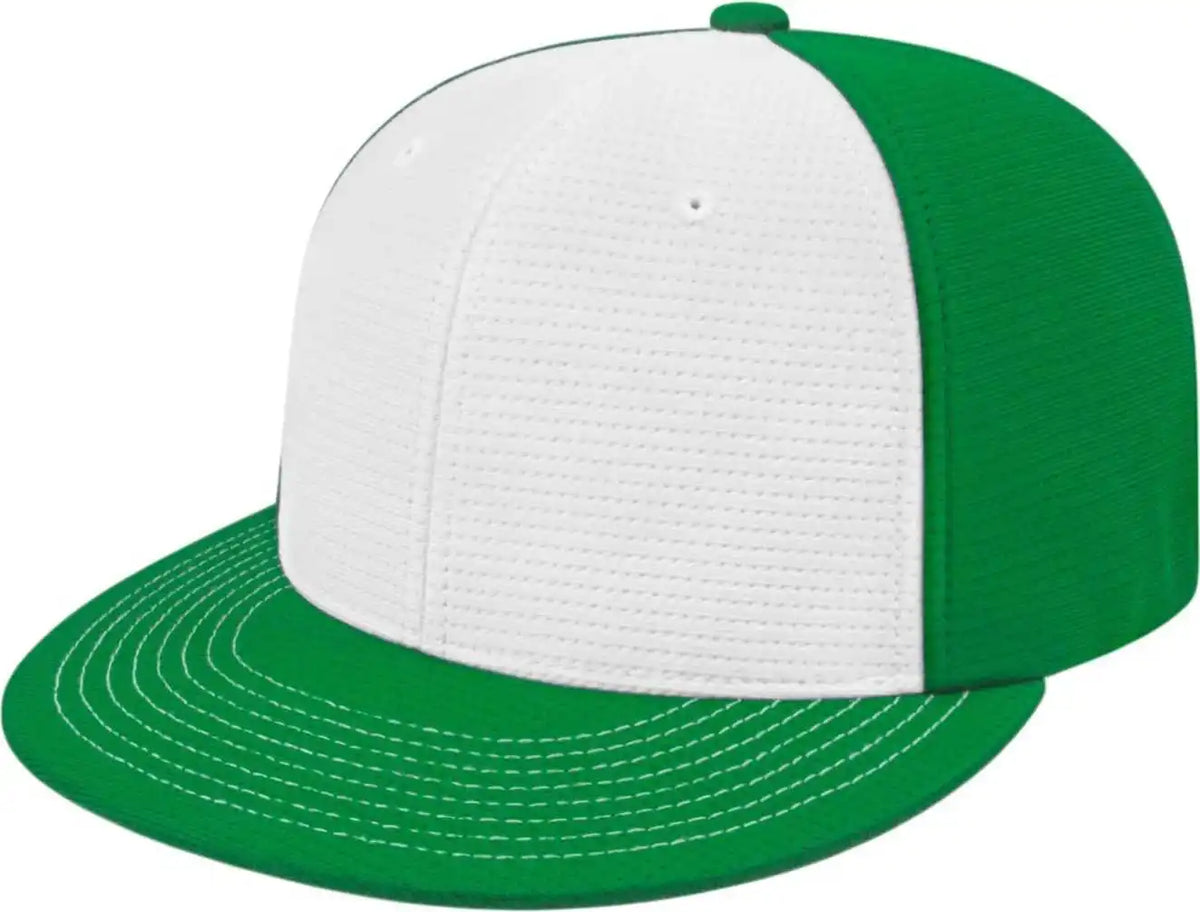 Cap America I8508 Flexfit Aerated Performance White Kelly / Xs