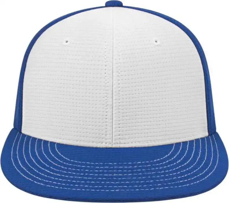 Cap America I8508 Flexfit Aerated Performance White Royal