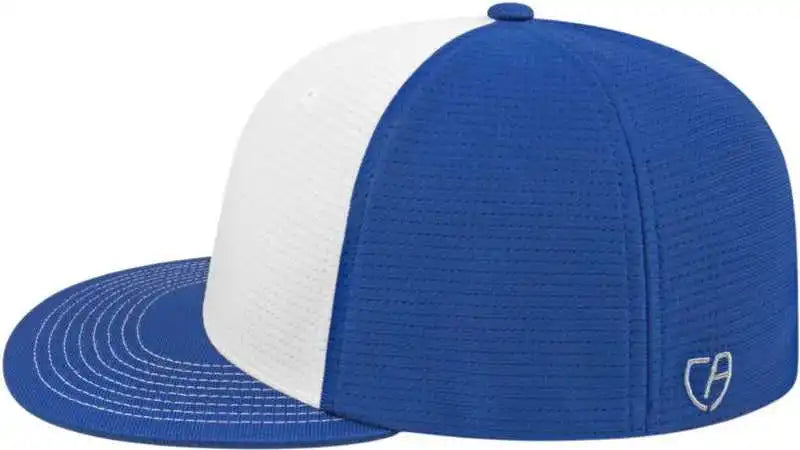Cap America I8508 Flexfit Aerated Performance White Royal