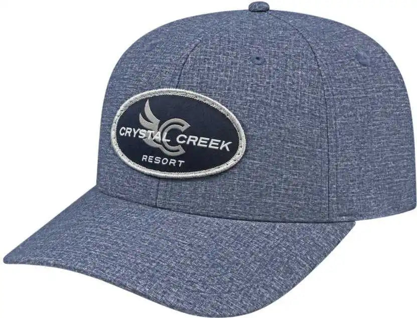 Cap America I8510 Flexfit 110 Melange Snap Back - Light Navy - one Size Fits Most