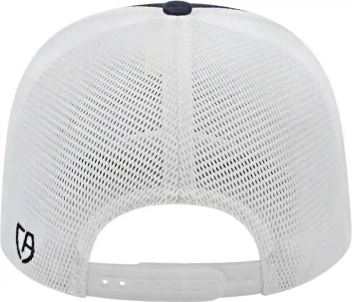 Cap America I8516 Flexfit 110 Jacquard Trucker Mesh Back Navy White / one Size Fits Most