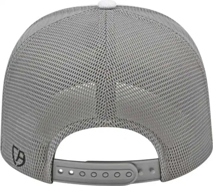 Cap America I8516 Flexfit 110 Jacquard Trucker Mesh Back - White Silver - Light Gray / one Size Fits Most