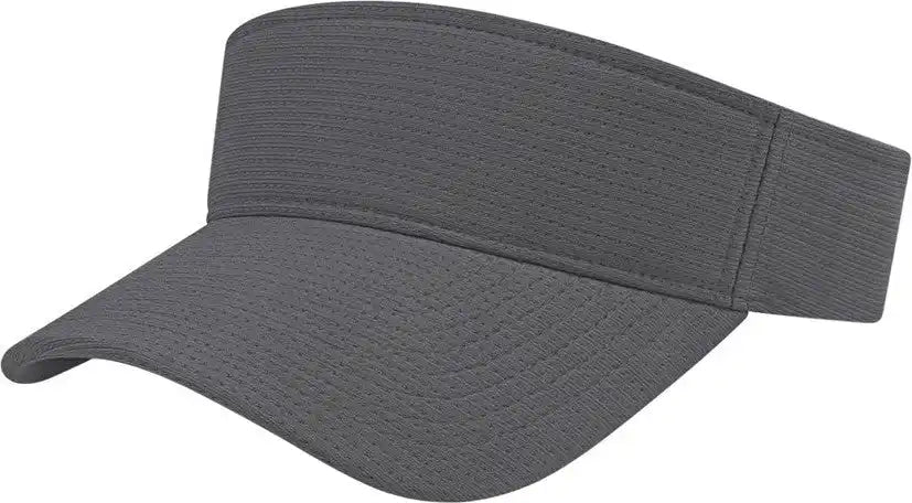 Cap America I8520 Flexfit 110 Aerated Performance Visor Graphite Dark Gray / one Size Fits Most