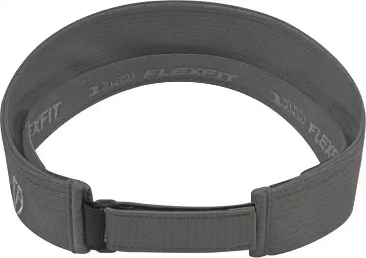Cap America I8520 Flexfit 110 Aerated Performance Visor Graphite Dark Gray / one Size Fits Most