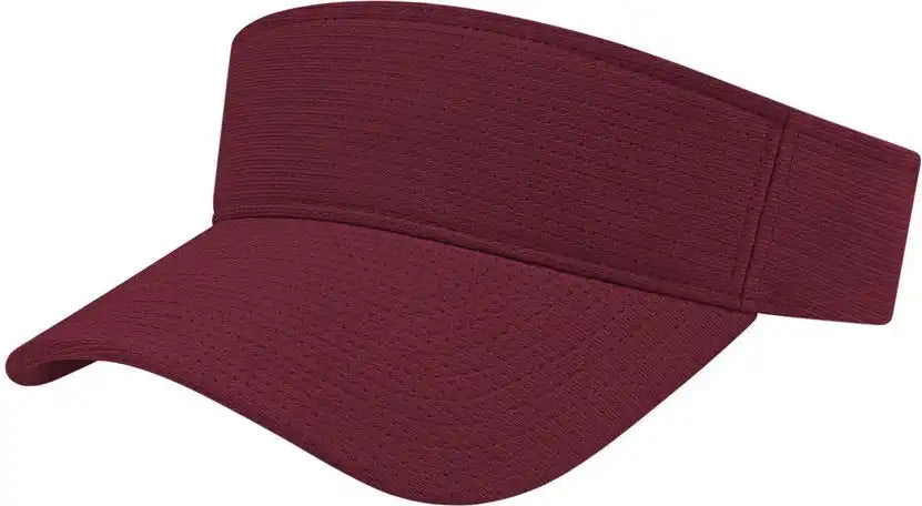 Cap America I8520 Flexfit 110 Aerated Performance Visor - Maroon - one Size Fits Most