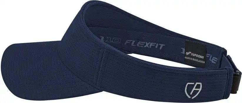 Cap America I8520 Flexfit 110 Aerated Performance Visor - Navy - one Size Fits Most
