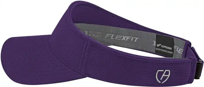 Cap America I8520 Flexfit 110 Aerated Performance Visor Purple / one Size Fits Most