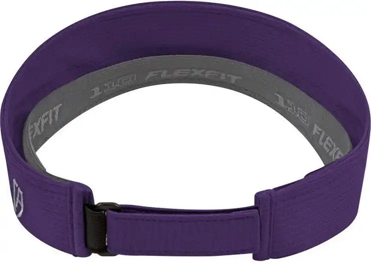 Cap America I8520 Flexfit 110 Aerated Performance Visor Purple / one Size Fits Most