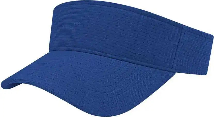 Cap America I8520 Flexfit 110 Aerated Performance Visor Royal / one Size Fits Most