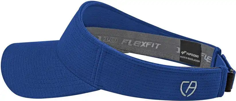 Cap America I8520 Flexfit 110 Aerated Performance Visor - Royal - one Size Fits Most