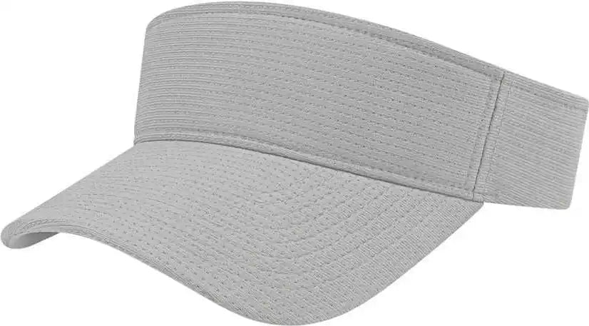 Cap America I8520 Flexfit 110 Aerated Performance Visor Silver Ivory / one Size Fits Most
