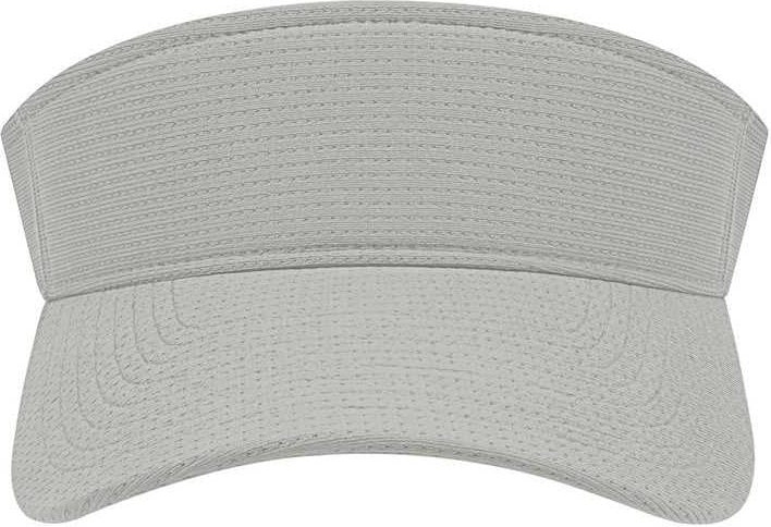 Cap America I8520 Flexfit 110 Aerated Performance Visor - Silver - Ivory / one Size Fits Most